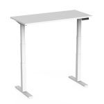 שולחן חשמלי 2 מנועים לבן רגל לבנה HOP