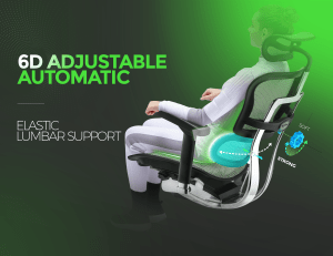 תמיכת גב תחתון כיסא ארגונומי